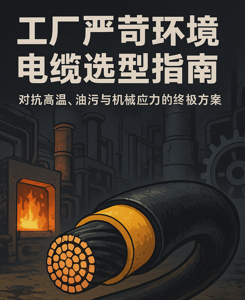 ?工廠嚴(yán)苛環(huán)境電纜選型指南：對抗高溫、油污與機械應(yīng)力的終極方案