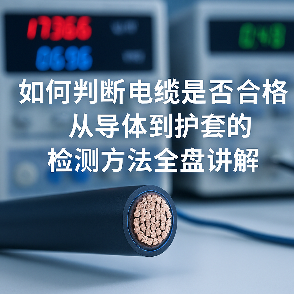 如何判斷電纜是否合格？從導(dǎo)體到護(hù)套的檢測方法全盤講解