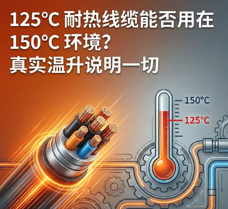 125℃ 耐熱線纜能否用在 150℃ 環(huán)境？真實溫升說明一切